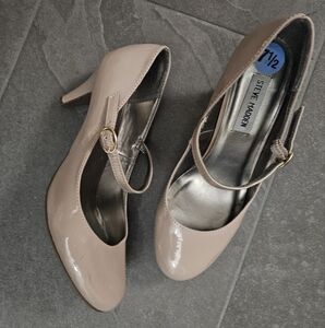 Steve Madden Patent Leather Nude Mary Janes